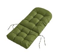 High-Back Outdoor Adirondack Chair Cushions 112x48x10cm Waterproof Oxford Fabric UV Resistant Extra Thick Filling Set of 2 Green - Perfect for Garden & Patio