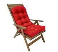 High Back Outdoor Chair Cushion, Soft Garden Recliner Pad for Patio, Indoor Office, Rocking Chair, Grey, 50 * 11, Comfortable Seat Cushion for Home Use