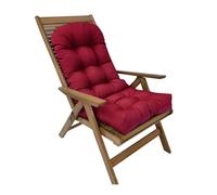 High Back Outdoor Chair Cushion, Soft Garden Recliner Pillow for Patio, Indoor Office Use, Rocking Chair Cushion, Gray, 50x11 cm - Comfortable & Stylish