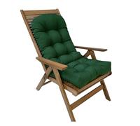 High Back Outdoor Chair Cushion, Soft Reclining Garden Seat Pad for Patio, Indoor Office, Rocking Chair, Grey, 50x11 cm - Comfortable, Durable, Stylish