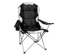 High Back Padded Camping Armchair Redwood Black One Size