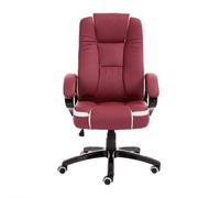 High Back Red Leather Executive Office Chair - 360° Swivel Adjustable Lift Boss Chair for Home Office & Gaming