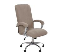 High Back Stretch Office Chair Cover with Armrest Protectors Universal Washable Seat Slipcover for Swivel Chairs Taupe L Size - Durable & Stylish Protection