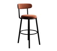 High Back Velvet Bar Stools Modern Kitchen Island Seating Elegant Breakfast Pub Chairs with Durable Black Metal Legs Stylish and Comfortable for Home or Restaurant