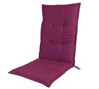 High-Backed Garden Chair Cushions 120x50cm - UV-Resistant Seat Cushions with Retaining Strap for Garden Furniture & Folding Chairs Comfortable Outdoor Seating