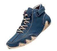 High Boots Men Slip On Leather Shoes Breathable Non-Slip Casual Barefoot Shoes Chic ChUKka Boots Ligthweight Waterproof Outdoor Hiking Trekking Trainers Orthopedic Trainers For Walk Sport Driving