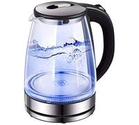High Borosilicate Glass Electric Kettle, 1.7l, Water Kettle with Illuminated Led, Bpa Free, Cordless Water Boiler with Stainless Steel Inner Lid & Bottom, Auto-Off & Boil-Dry Efficency