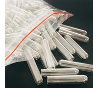 High Borosilicate Glass Fermentation Test Tubes - 4-8×30mm, 100 Pack for Microbiology(4 mm x 30 mm)