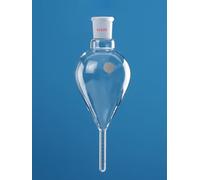 High Borosilicate Glass Pear-Shaped Flask - Laboratory Concentrate Bottle for Chemical/Biological Use, Precision 0.1(100mL)