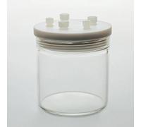 High Borosilicate Glass Sealed Electrochemical Electrolysis Device - Multi-Volume Electrolytic Reaction Cell Test Container with Threaded Lid(100ml)