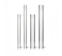 High borosilicate glass tube for laboratory use - High temperature and acid resistance - Hollow glass drainage tube (18mmx2mmx200mm 5pcs)