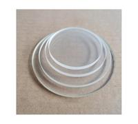 High Borosilicate Transparent Glass Sheet, 5mm Thick, 30-150mm Round Disc - Heat & Pressure Resistant, 1PC - for Industrial/Scientific Use(Diameter 35mm)