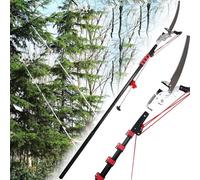 High-Branch Saw Professional Telescopic Pole Saws Height Extendable Pruning Saw Gardening Branch Saw Loppers Cutter, Extendable Tree Pruner(7m/24ft)