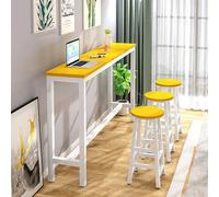 High Breakfast Bar Table for Home and Restaurant Use - Stylish Outdoor Kitchen or Patio Table (Chairs Sold Separately)