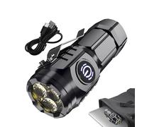 High Brightness Flashlight - Rechargeable LED Flashlight 10000 Lumens | Compact Bright Flashlight, High Power Flashlight Heavy Duty Drops for Camping
