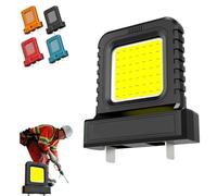 High Brightness Floodlight - for All Power Tool Batteries,Cordless Led Work Light,Battery Operated Floodlights Outdoor, Ip67waterproof,The Socket Spacing Can Be Adjusted Between 20.5-40.5mm (Black)