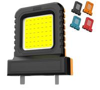 High Brightness Floodlight -for All Power Tool Batteries, Portable Floodlight, Adjustable LED Worklight, for Outdoor Job Site, Workshop Garage, Construction Site (Orange)