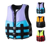 High Buoyancy Adjustable Life Vest, Lightweight Safety Jacket, Ideal for Adults and Teens, for Kayaking, Snorkeling, Swimming, Paddleboarding(Purple,M)