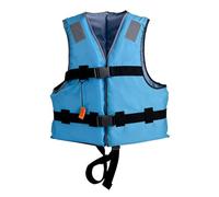 High Buoyancy Adult Life Jacket, Extra Floatation for Safety, Adjustable Straps with Buckles, Durable Nylon Material, for Boating, Fishing(Blau,L)