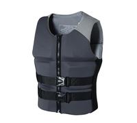 High-Buoyancy Float Jacket Breathable Design with Adjustable Fit and Ergonomic Cut for Swimming Kayaking Snorkeling Boating Water Sports Use(Grey b,XXL)