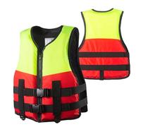 High-Buoyancy Fly Fishing Vest with Secure Fit & Multi-Pocket Design for River Trout Stream Fly Fishing Use(Red,S)