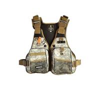 High Buoyancy Life Jacket Adjustable Fishing Jackets Multi-Pockets Jacket with Breathable Mesh for Boating Sailing Kayaking Water Sports(F)