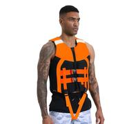 High Buoyancy Life Vest for Adults, Neoprene PFD Swim Vest, Adjustable Safety Jacket, for Kayaking Boating Fishing Surfing