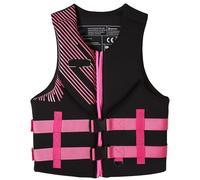 High-Buoyancy Neoprene Life Jacket for Adults Adjustable Water Sports Swim Vest with Secure Fit and Comfortable Snorkel Vest for Kayaking, Snorkeling, Fishing(Pink,S40-50KG)