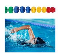 High Buoyancy Swimming Pool Safety Rope-Pool Safety Rope - Adjustable Floating Divider with Stainless Steel Hooks, Pre-Assembled for Easy Use,（size_name,65.6ft/20m）