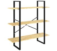 vidaXL Book Cabinet White Engineered Wood Organiser Bookcase Standing Shelf