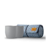 High Camp Flasks | Parkside Tumbler 2-Pack + Soft Case | Parasol Grey 2x 315ml