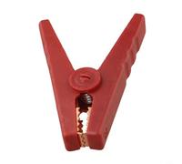 High Capacity 100A Battery Clamp with Insulated Crocodile Clips for Use on Car Battery Chargers Compatible with 12V 24V Battery Systems (red)