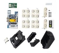 High Capacity 18650 Battery Pack Housing Complete Case Set Overcharge Overheat Protective with PCB Circuit Board Over Protective Battery Pack Replacement