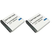 High Capacity - 2 x Rechargeable Battery for Panasonic Lumix Digital Cameras - Replacement for DMW-BCK7 / NCA-YN101 Battery - AAA Products®