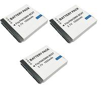 High Capacity - 3 x Rechargeable Battery for Panasonic Lumix Digital Cameras - Replacement for DMW-BCK7 / NCA-YN101 Battery - AAA Products®