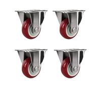 High Capacity 4" Stainless Steel 304 Universal Polyurethane Caster WheelDurable Silent RustResistant Fixed Wheel for Trolleys & Heavy Loads