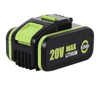 High Capacity 8.0Ah/8000mAh Replacement Battery WA3553/WA3551 for Worx 20V Cordless Power Tools WA3551 WA3572 WA3553 WX390 WX176 WX178 WU268 WX166.4 WX372.1 WX800 WG259E WA3760 WA3881