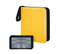 High Capacity 900 Card Storage Album with 50 Black 9 Pocket Sheets and Waterproof PU Leather Case Trading Card Planner Black