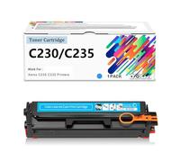 High Capacity C230 C235 Toner Cartridge with Chip Black Cyan Magenta Yellow High Yield Toner Replacement for Xerox C230 C235 Multifunction Printer,C-1500pages