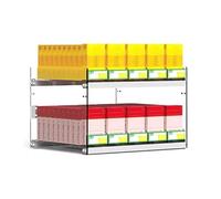 High Capacity Cigarette Display Rack for Convenience Stores - Automatic Clear Pushers Showcase, Retail Holder, Perfect for Organized Merchandising, Size: 31.5cm x 28.4cm x 24.5cm