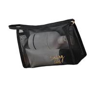 High Capacity Clear Travel Cosmetic Bag Square Design Portable Meshes Storage Waterproof Toiletry Organizers