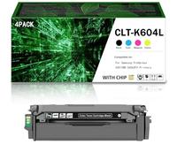 High Capacity CLT-604L Toner Cartridges Set, 4 Pack CLT-K604L CLT-C604L CLT-Y604L CLT-M604L Replacement For Samsung ProXpress C4012ND C4062FX Multifunction Printer,Black-1Pack