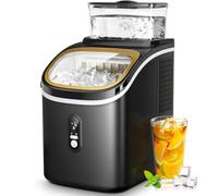 High Capacity Compact Portable Countertop Ice Maker Machine with LCD Display, Detachable Water Tank, Self-Cleaning, Timer, Quick Cooling, Perfect for Home, Office, Party