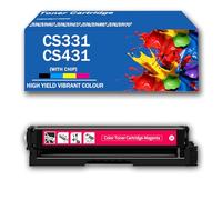 High Capacity CS331 CS431 Toner Cartridges Set, Replacement For Lexmark CS331 CS331DW CX331 CX331ADWE CS431 CS431DW CX431 CX431ADW Multifunction Machine Printer, 4500Page,Magenta-1Pack