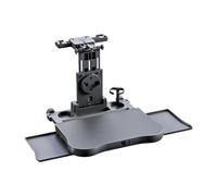 High Capacity Foldable Adjustable Dining Table for Passenger Seat, Meal Tray with Head Support for Camper, SUV, Saloon, Van, Car
