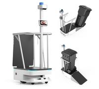 High-Capacity Garbage Handling Robot, Smart Autonomous Moving Robot with Environmental Sensing, Automatic Navigation & Remote One-Click Call, 300KG Capacity, 3D Cameras