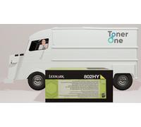 High Capacity Lexmark 80C2HY0 Toner Cartridge - Yellow