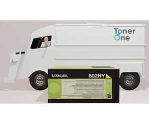 High Capacity Lexmark 80C2HY0 Toner Cartridge - Yellow
