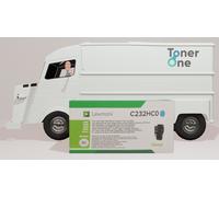 High Capacity Lexmark C232HK0 Toner Cartridge (Return Program) - Black