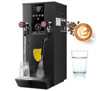 High-Capacity Milk Frother - 2500W Steam Boiler with LED Temperature Screen, Stainless Steel Tank, Professional Pressure Release Nozzle for Commercial Tea and Coffee Use